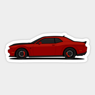 HELLCAT SIDE DARK-RED Sticker